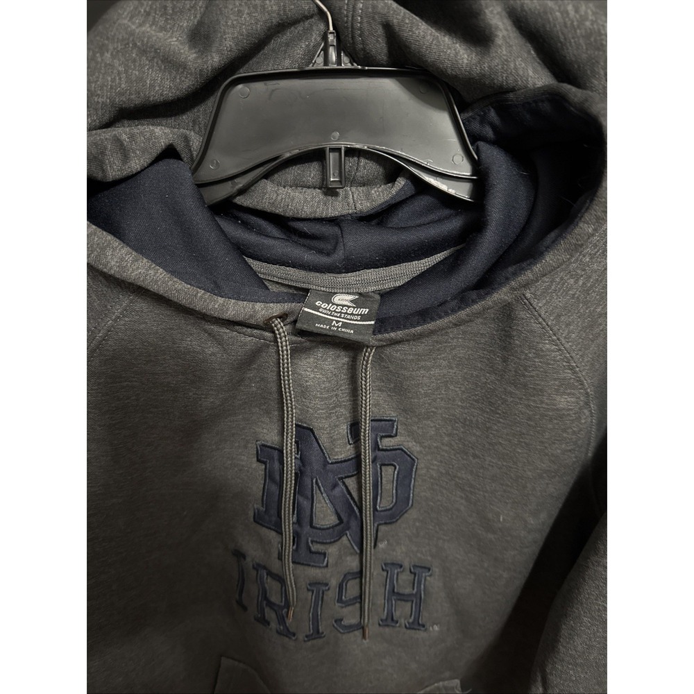 Notre Dame Fighting Irish Logo Hooded Pullover‎ Colosseum Sweatshirt  Size M